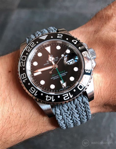 rolex gmt on leather strap|rolex master ii strap replacement.